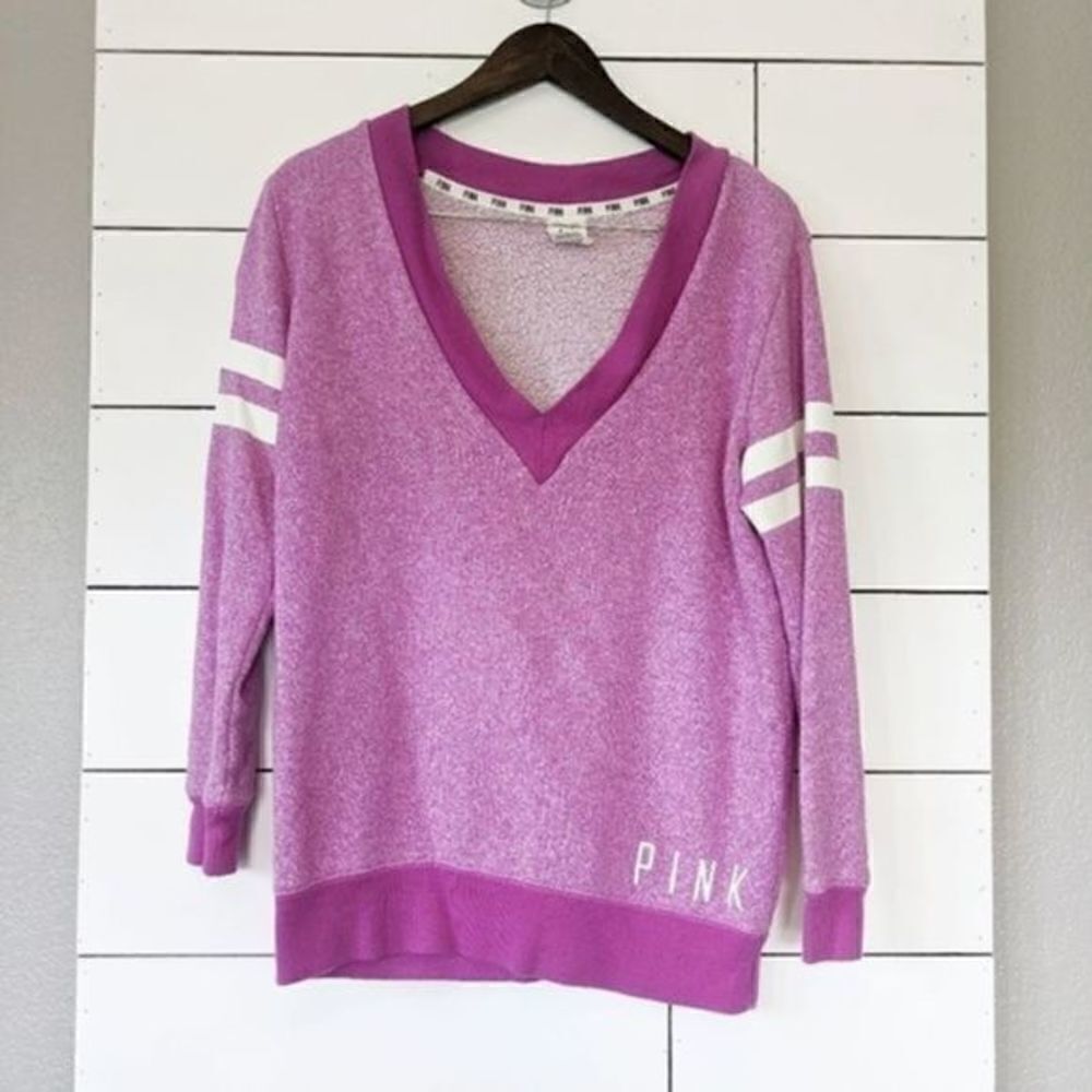 Victoria's Secret PINK Deep V Neck Sweatshirt XS